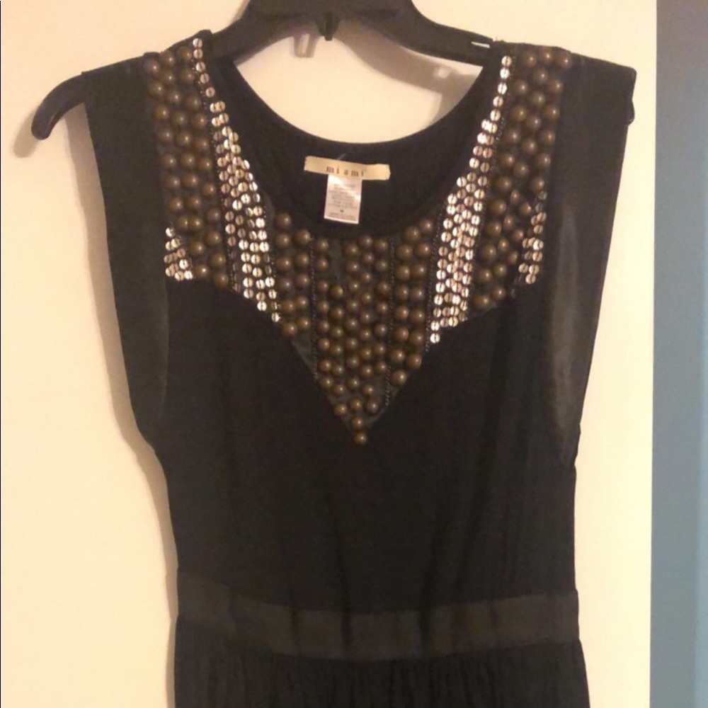 Black dress.
